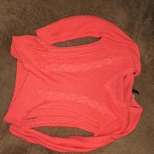 Bright pink sweater